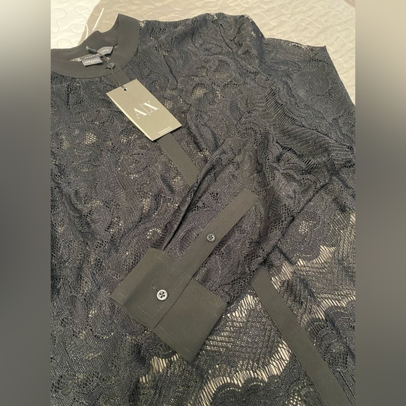 Armani Exchange black blouse size S - Picture 3 of 11